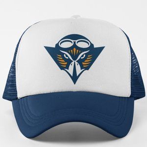 NEW UT Martin Skyhawks Logo Foam Trucker Snapback Hat 2TONE NAVY WHITE